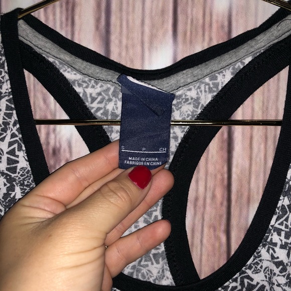 Nike tank 80s design hot pink grey S razor back - Picture 5 of 5